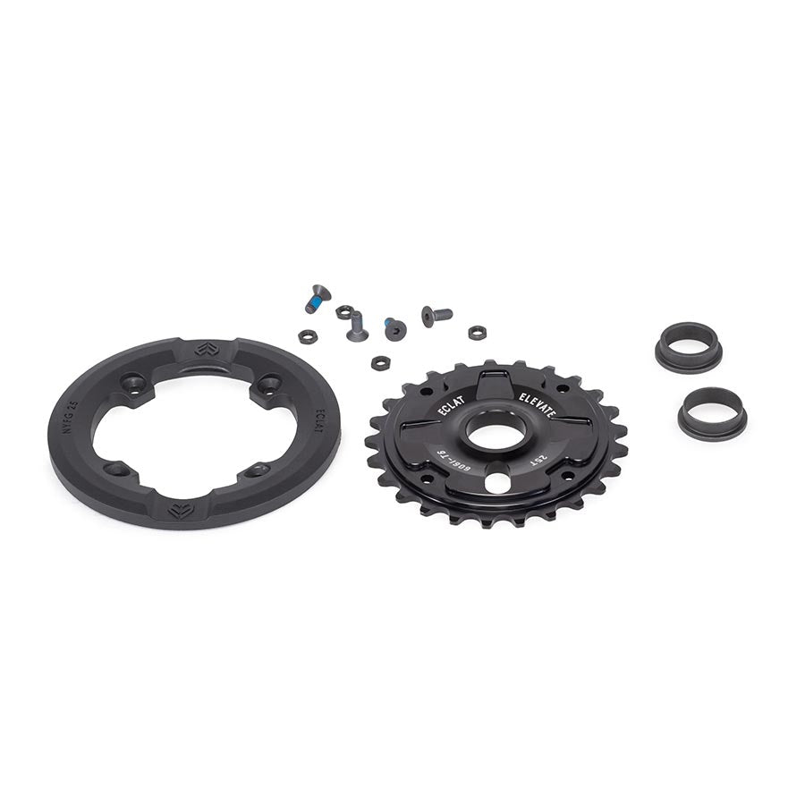 Eclat Elevate Guard Chainring Teeth: 25 6061-T6 Aluminum Black