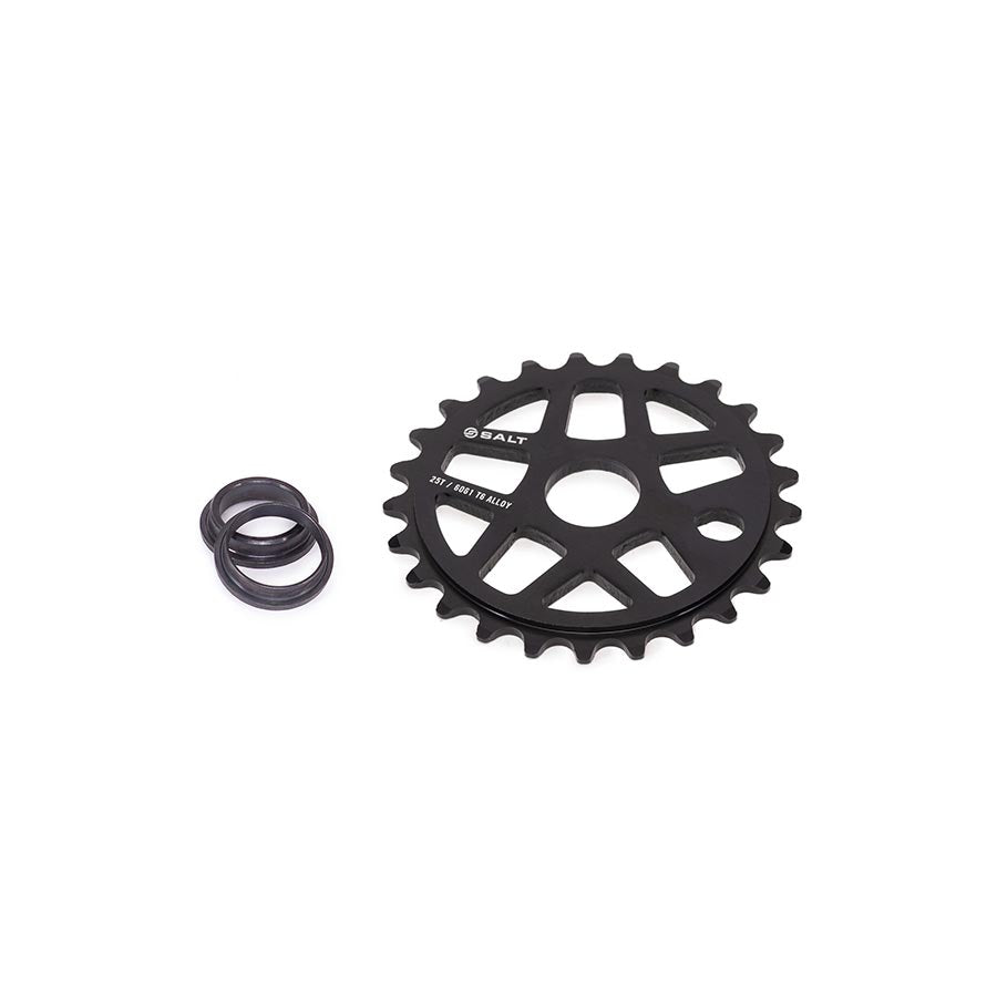 Salt Gateway Chainring Teeth: 25 6061-T6 Aluminum Black