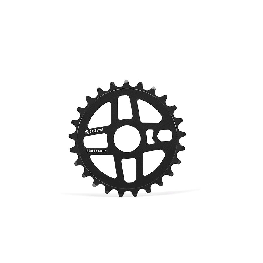 Salt Pro Chainring Teeth: 25 6061-T6 Aluminum Black