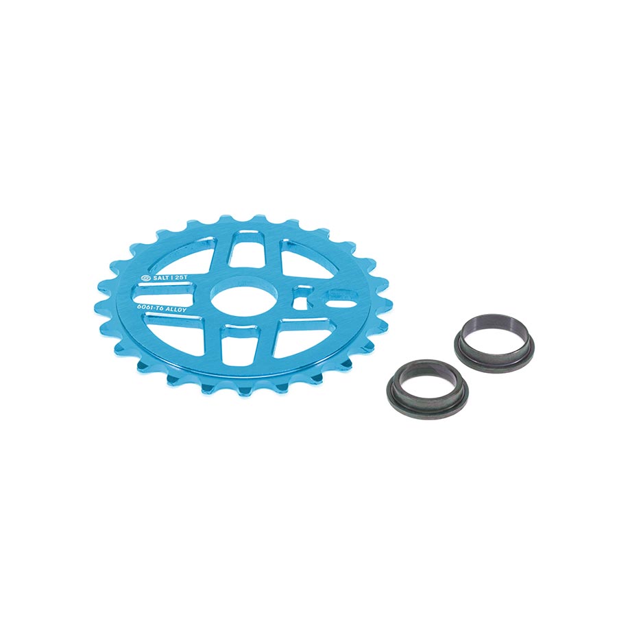 Salt Pro Chainring Teeth: 25 6061-T6 Aluminum Blue