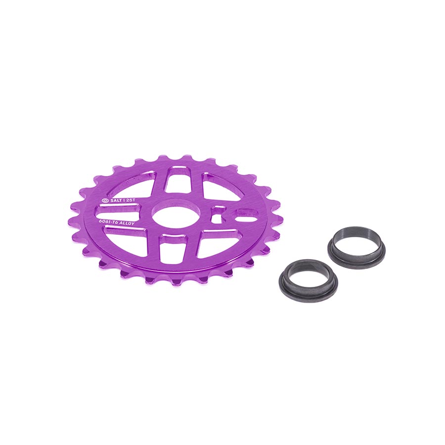Salt Pro Chainring Teeth: 25 6061-T6 Aluminum Purple