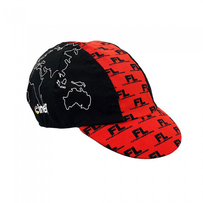 Cinelli Cycling Cap Futura - Futura Domestiq, Black/Red