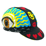 Cinelli Cycling Cap - One Size Fits Most - Eye Of The Storm, Black/Red