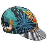 Cinelli Cycling Cap Ziruffo Art - Black/Blue, Sharp Teeth