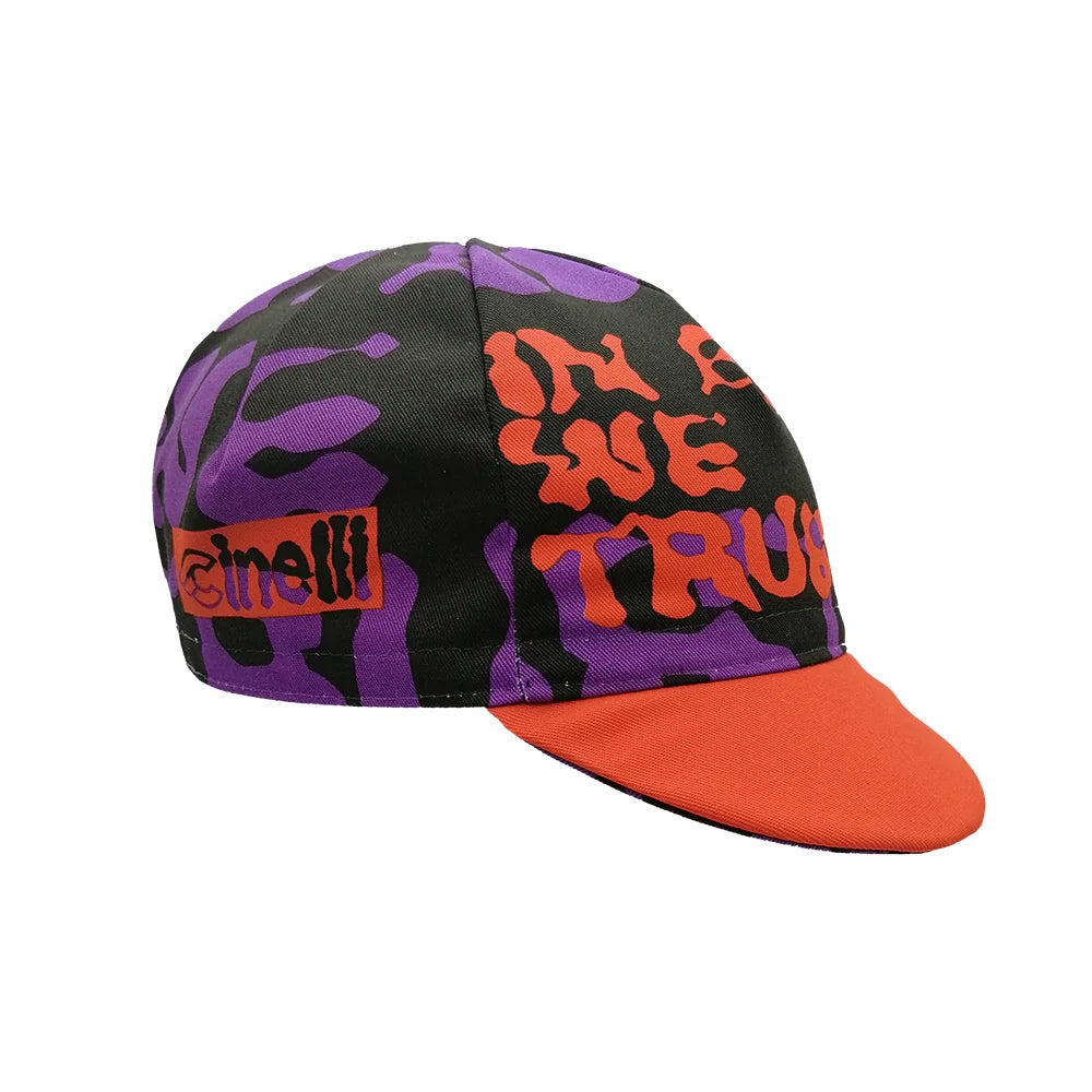 Cinelli Cycling Cap - In-Bike-We-Trust, Orange