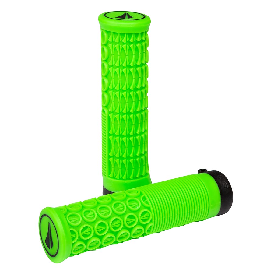 SDG Components Thrice 33 Grips 136mm Neon Green Pair