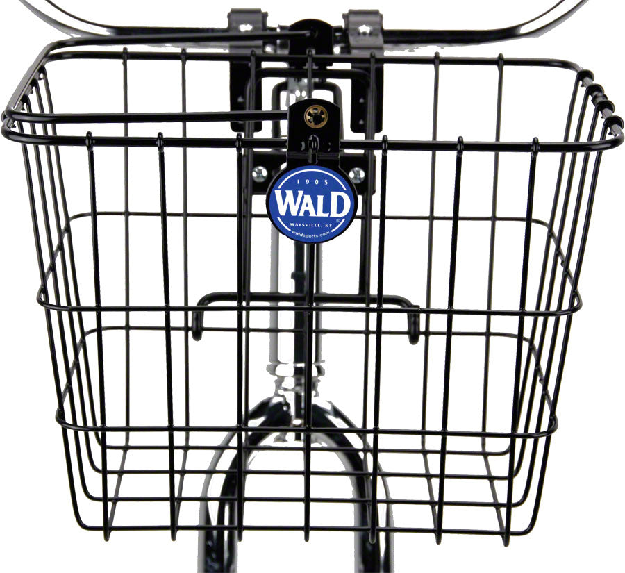 Wald Front Quick Release Basket with Bolt-On Mount - Gloss Black - 13.9