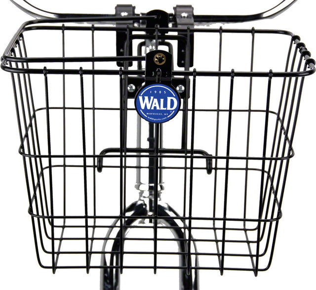 Wald Front Quick Release Basket with Bolt-On Mount - Gloss Black - 13.9