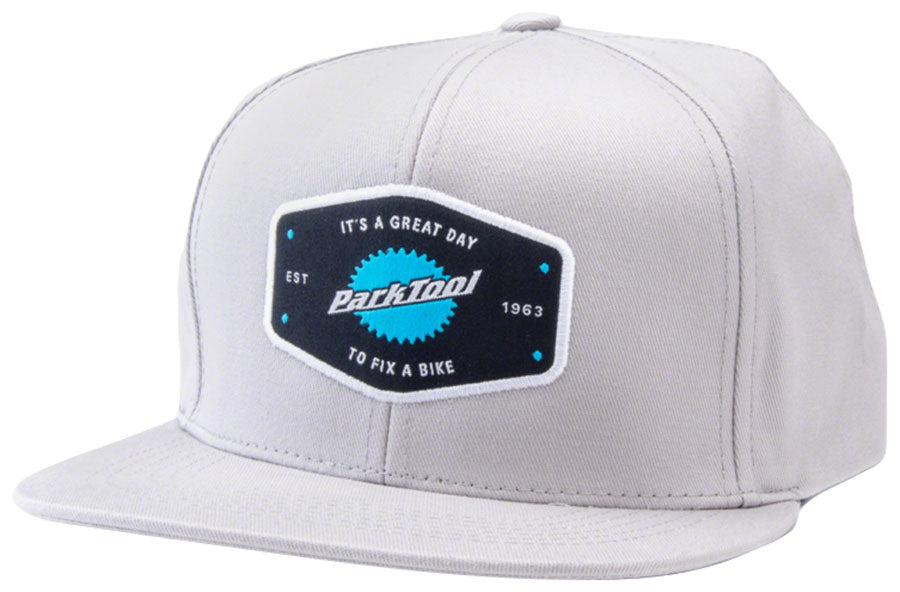 Park Tool HAT-10L Snapback Hat - Light Gray