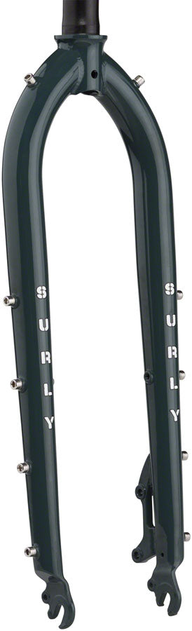 Surly Cocktail Fork - 27.5" / 29" QRx100mm 1-1/8" Straight Steerer 445mm Axle To Crown Steel Orlok's Shadow