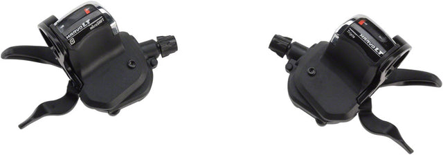 microSHIFT MarvoLT Trigger Shifter Set 9-Speed Double/Triple Steel Lever Optical Gear Indicator Shimano Compatible