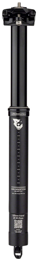 Wolf Tooth Resolve Dropper Seatpost - Black - 30.9mm, 125mm