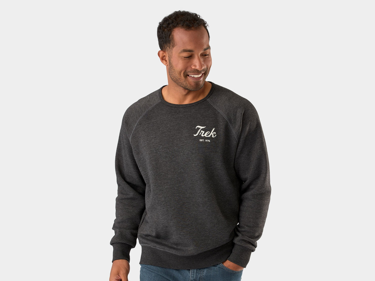 Shirt Trek Script Crewneck Large Charcoal