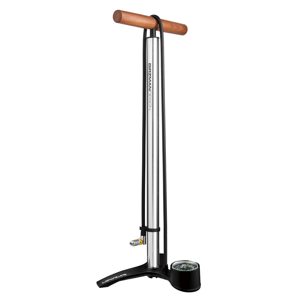 Birzman The Pump Helix Valve Head Floor Pump Silver  
